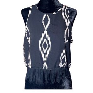 Windsor boho sleeveless cut out back top